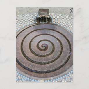 Spiralwasserbrunnen - Koln, Deutschland Postkarte
