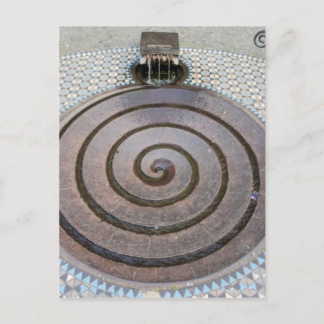 Spiralwasserbrunnen - Koln, Deutschland Postkarte (Vorderseite)