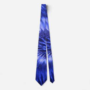 Spiralwirl in Krawatte - blau