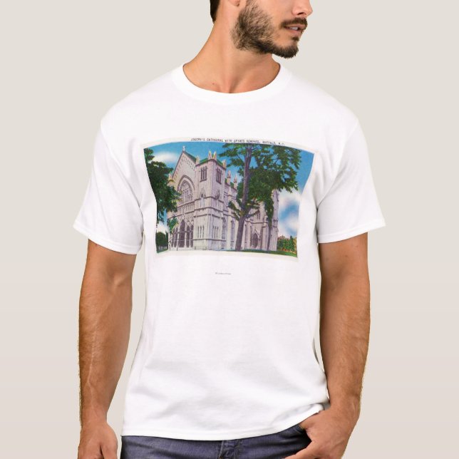 Spireless Ansicht von St Joseph Kathedrale T-Shirt (Vorderseite)