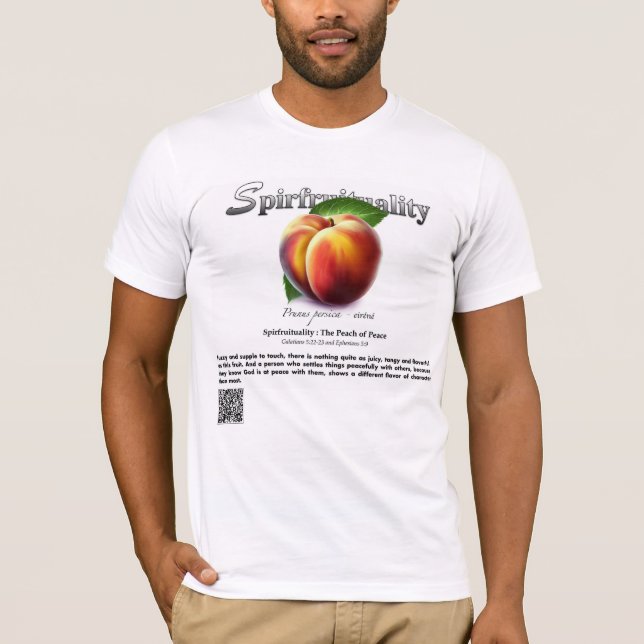 Spirfruituality : The Peach of Peace F&B T-Shirt (Vorderseite)