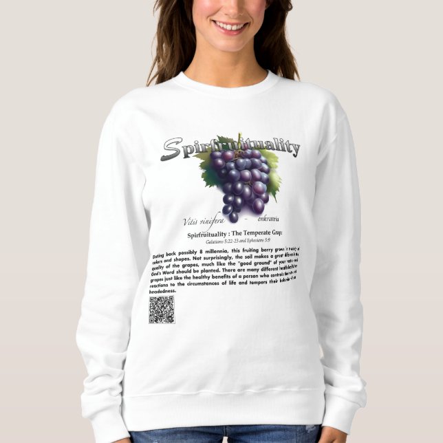 Spirfruituality : The Temperate Grape T-Shirt Sweatshirt (Vorderseite)