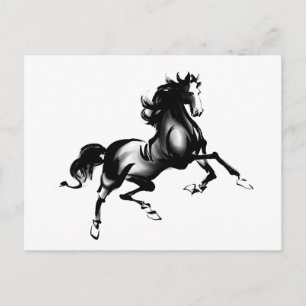 SPIRIERTE PFERDE POSTKARTE
