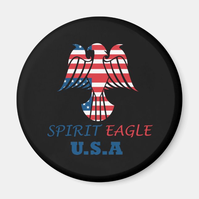 Spirit Adler USA Flagge Magnet (Vorne)