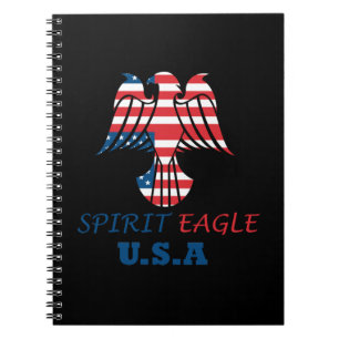 Spirit Adler USA Flagge Notizblock
