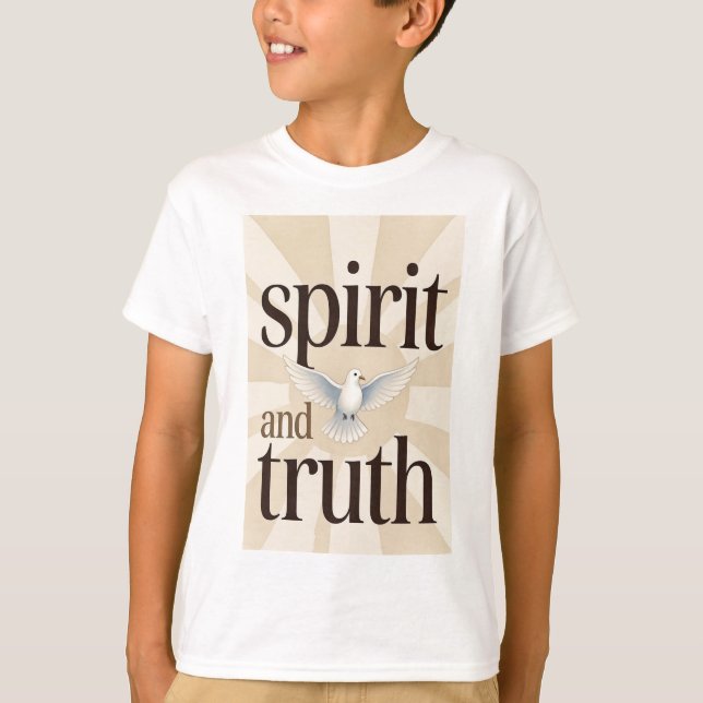 Spirit and Truth Christian Kid's Tee Shirt (Vorderseite)