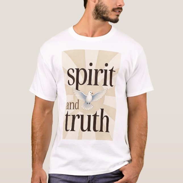 Spirit and Truth Christian Men's Tee Shirt (Vorderseite)