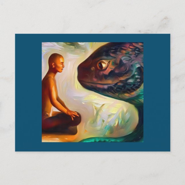 Spirit Animal Anaconda 1 Postkarte (Vorderseite)