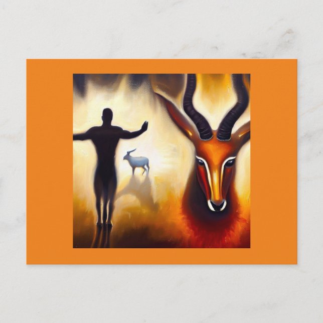 Spirit Animal Antelope 3 Postkarte (Vorderseite)