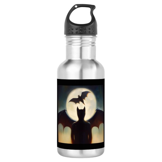 Spirit Animal Bat 2 Edelstahlflasche (Vorderseite)