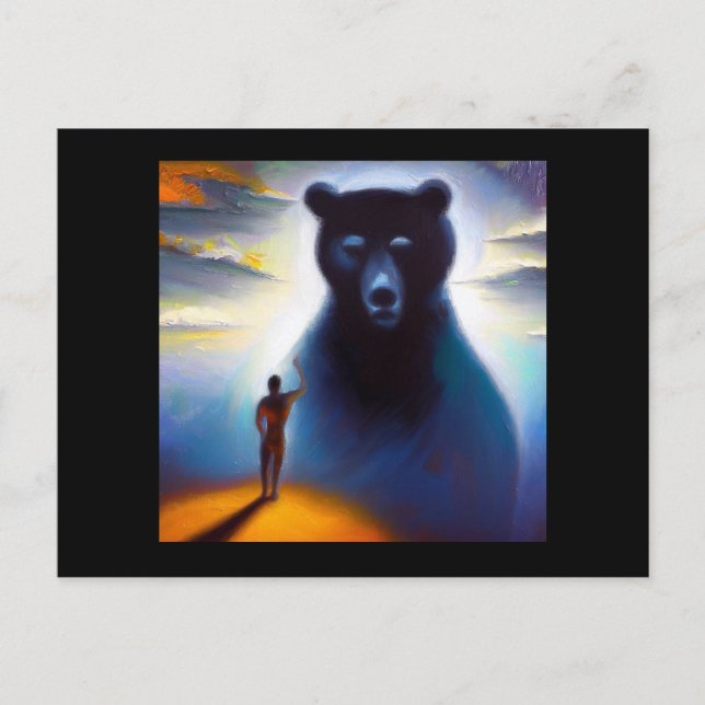 Spirit Animal Bear 2 Postkarte (Vorderseite)