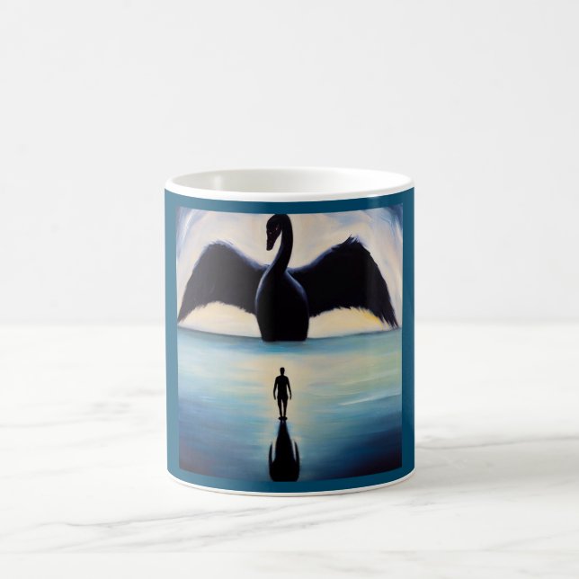 Spirit Animal Black Swan 1 Kaffeetasse (Mittel)