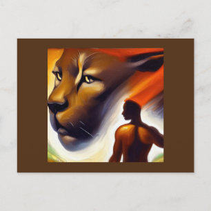 Spirit Animal Cougar 2 Postkarte