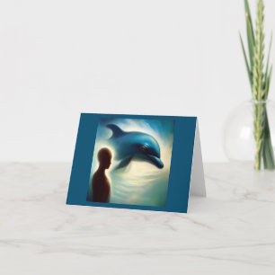 Spirit Animal Dolphin 2 Faltkarte Karte