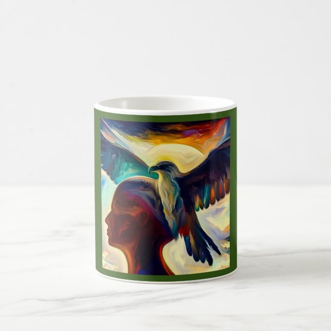 Spirit Animal Eagle 3 Kaffeetasse (Mittel)