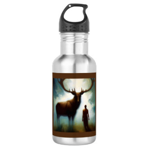Spirit Animal Elch 1 Edelstahlflasche