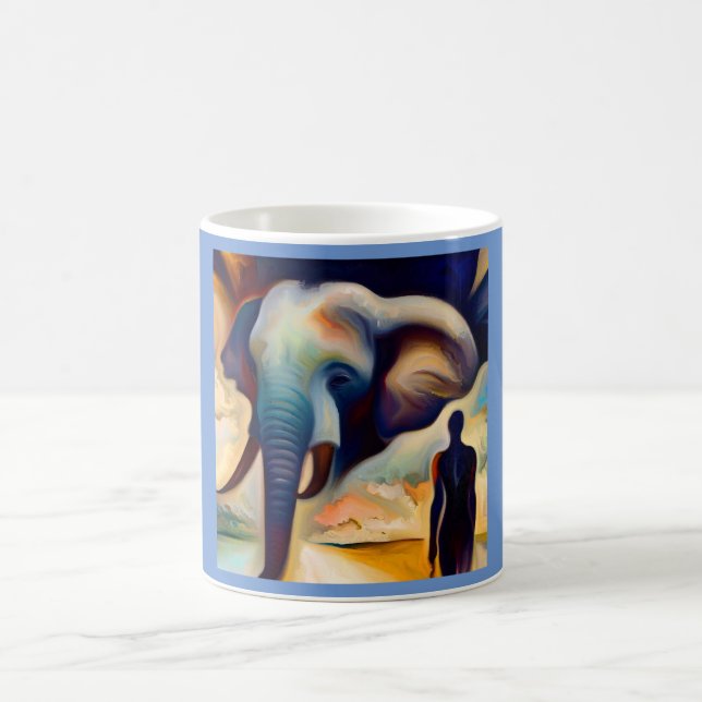 Spirit Animal Elephant 2 Kaffeetasse (Mittel)