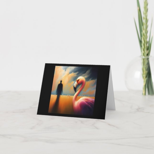 Spirit Animal Flamingo 1 Karte (Vorderseite)