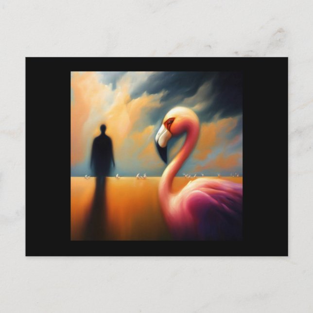 Spirit Animal Flamingo 1 Postkarte (Vorderseite)