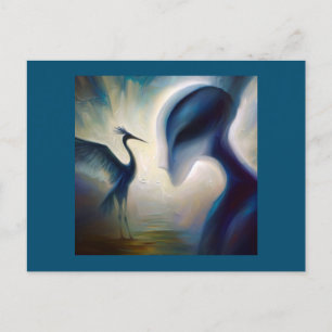 Spirit Animal Heron 1 Postkarte