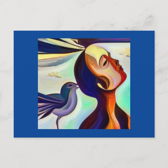 Spirit Animal Hummingbird 2 Postkarte (Vorderseite)