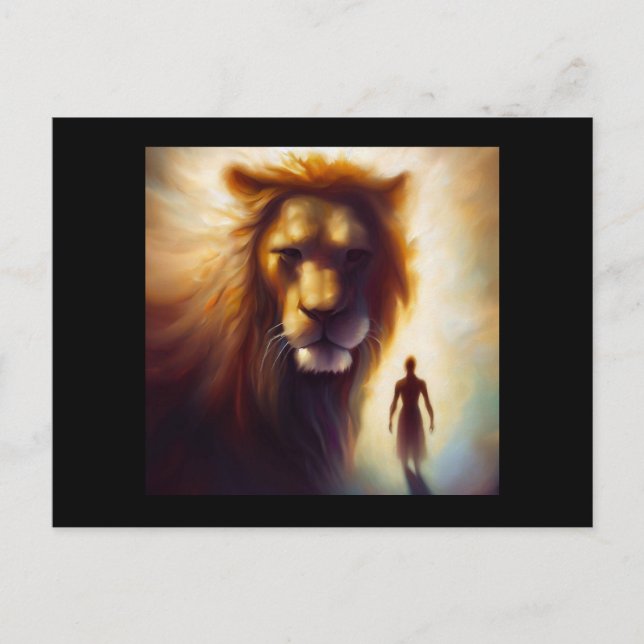 Spirit Animal Lion 1 Postkarte (Vorderseite)