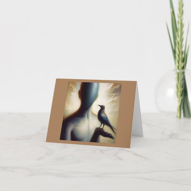 Spirit Animal Mockingbird 2 Faltkarte Karte (Vorderseite)