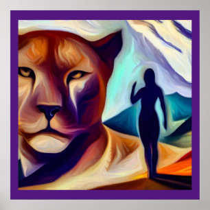 Spirit Animal Mountain Lion (1) Poster