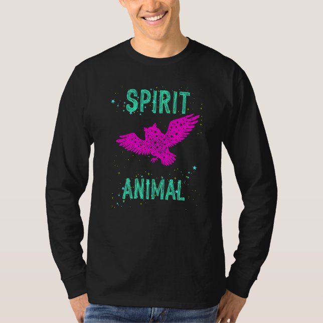 Spirit Animal Owl Lover Pink Animals Comfort Cute  T-Shirt (Vorderseite)