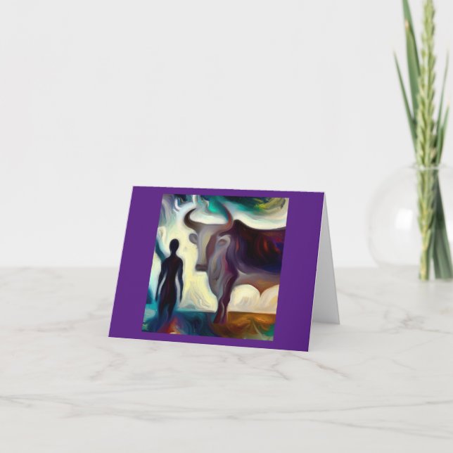 Spirit Animal Ox 3 Karte (Vorderseite)