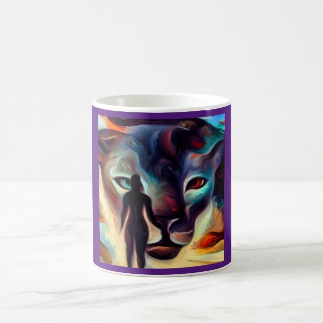 Spirit Animal Panther 3 Kaffeetasse (Mittel)