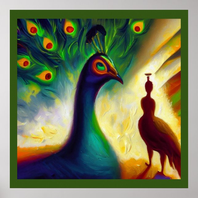 Spirit Animal Peacock 3 Poster (Vorne)
