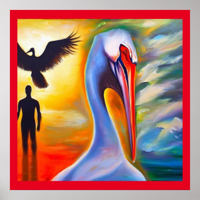Spirit Animal Pelican 2 Poster (Vorne)
