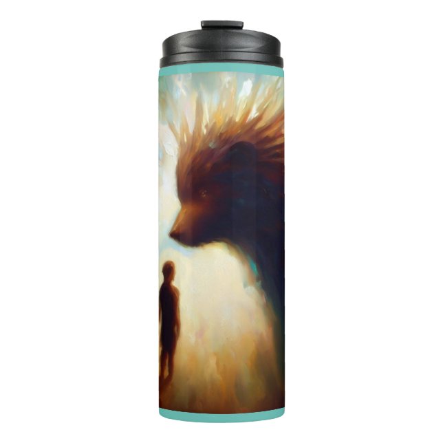 Spirit Animal Porcupine 2 Thermosbecher (Vorderseite)