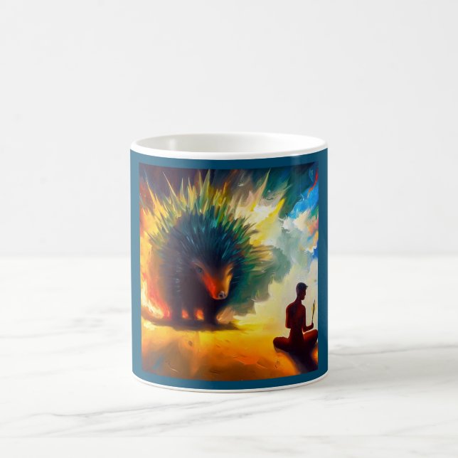 Spirit Animal Porcupine 3 Kaffeetasse (Mittel)