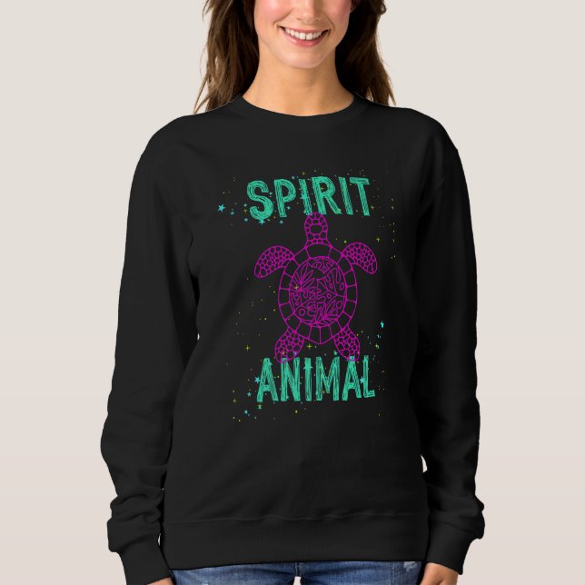 Spirit Animal Sea Turtle Lover Animals Comfort Cut Sweatshirt (Vorderseite)