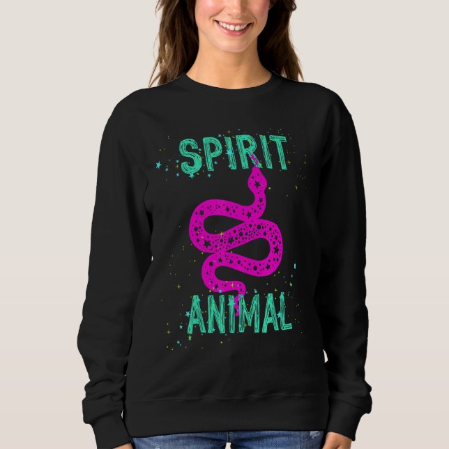Spirit Animal Snake Lover Pink Animals Comfort Cut Sweatshirt (Vorderseite)