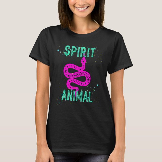 Spirit Animal Snake Lover Pink Animals Comfort Cut T-Shirt (Vorderseite)