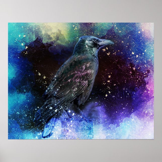 Spirit Animal Stardust Raven Poster (Vorne)