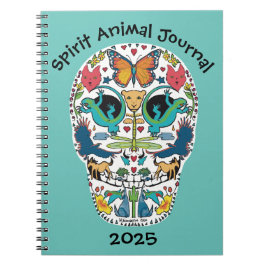 Spirit Animal Sugar Skull Notebook Journal Notizblock