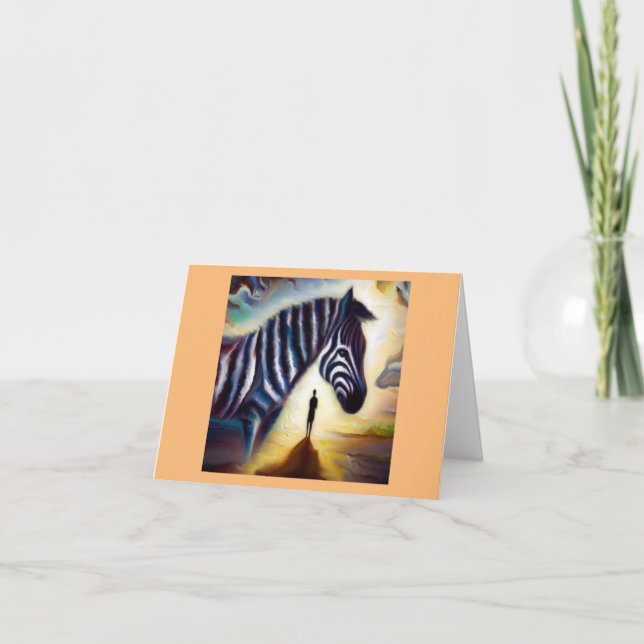 Spirit Animal Zebra 1 Karte (Vorderseite)