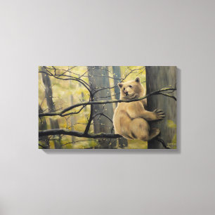 Spirit Bear Canvas druckt Kermode Bärenmalerei Leinwanddruck