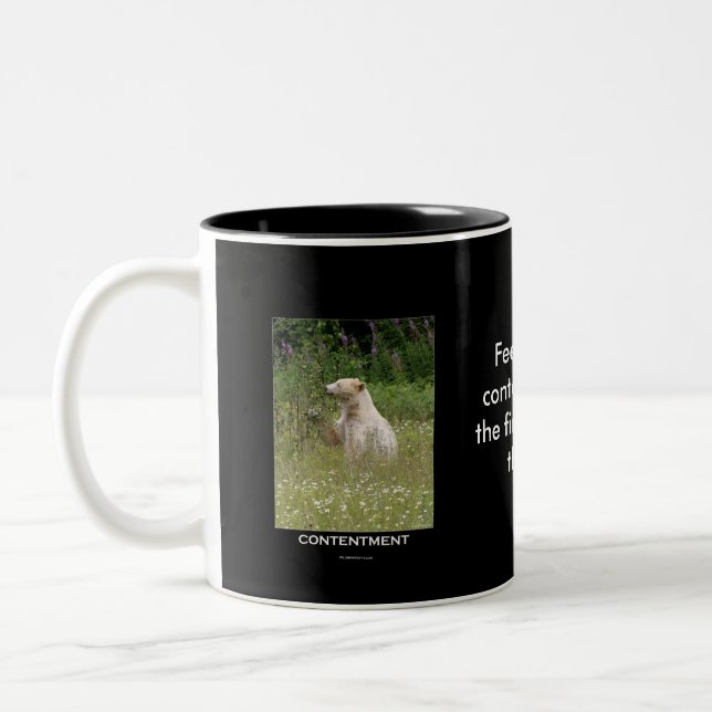 Spirit Bear Geschenke Zweifarbige Tasse (Links)