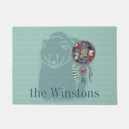 Spirit Bear Indianerin für amerikanische Gewohnhei Fußmatte