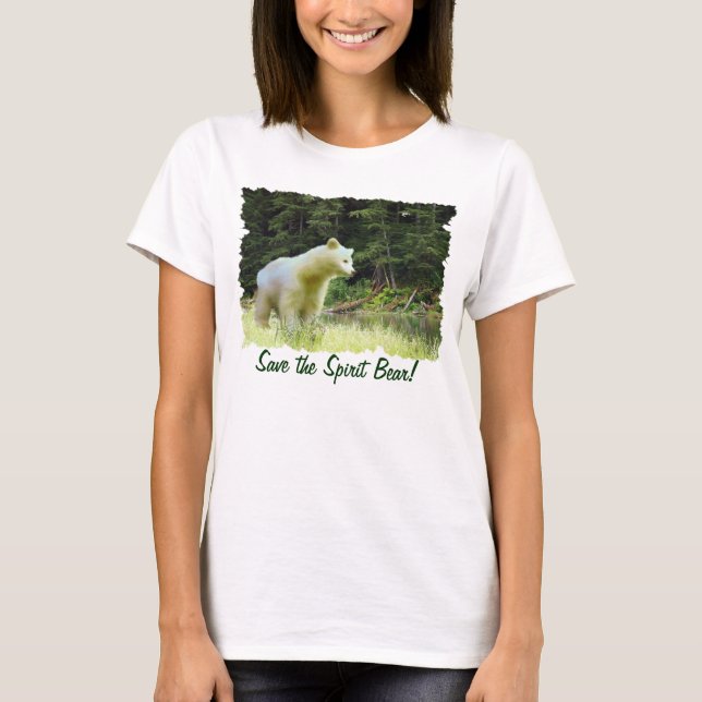 SPIRIT BEAR & RAINFOREST Wildlife Fashion Shirt (Vorderseite)