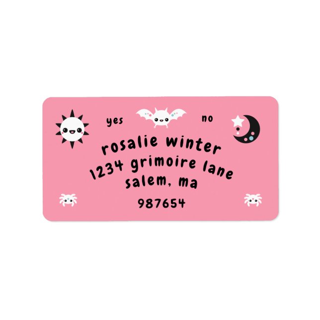 Spirit Board Adressaufkleber (Vorne)