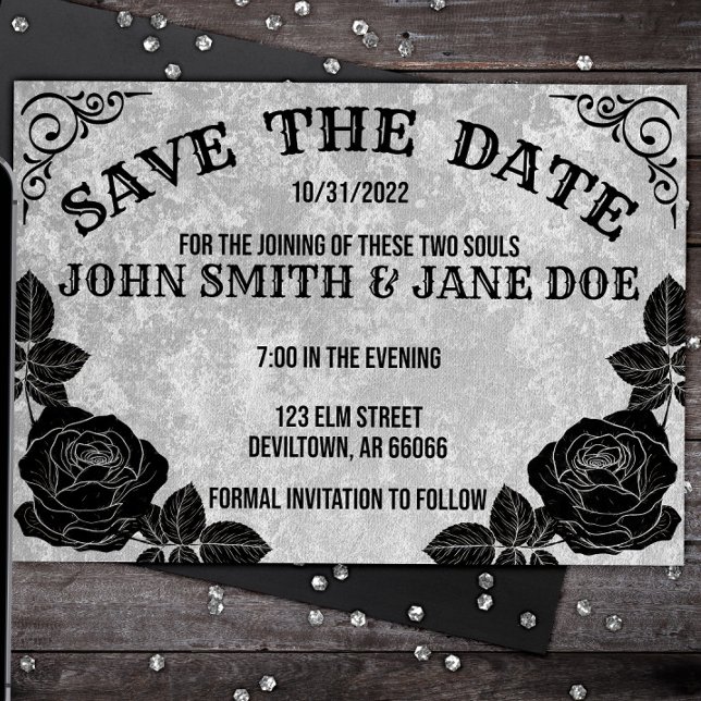 Spirit Board Gothic Halloween Hochzeit oder Dusche Save The Date (Von Creator hochgeladen)