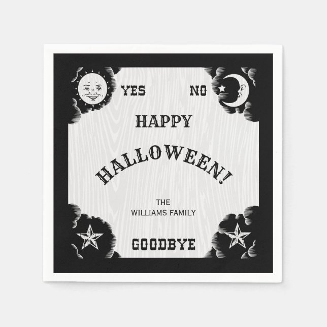 Spirit Board Halloween Paper Napkin Serviette (Vorderseite)