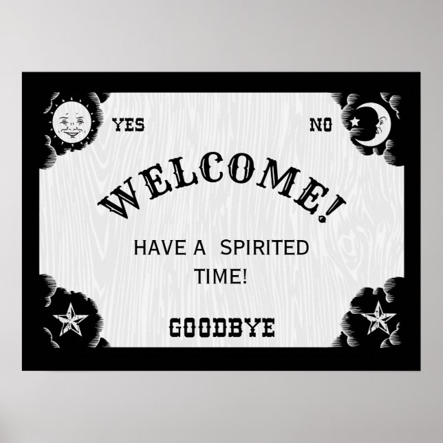 Spirit Board Halloween Welcome Poster (Vorne)