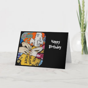 "Spirit Board Whispers" Gemälde auf einem Karte